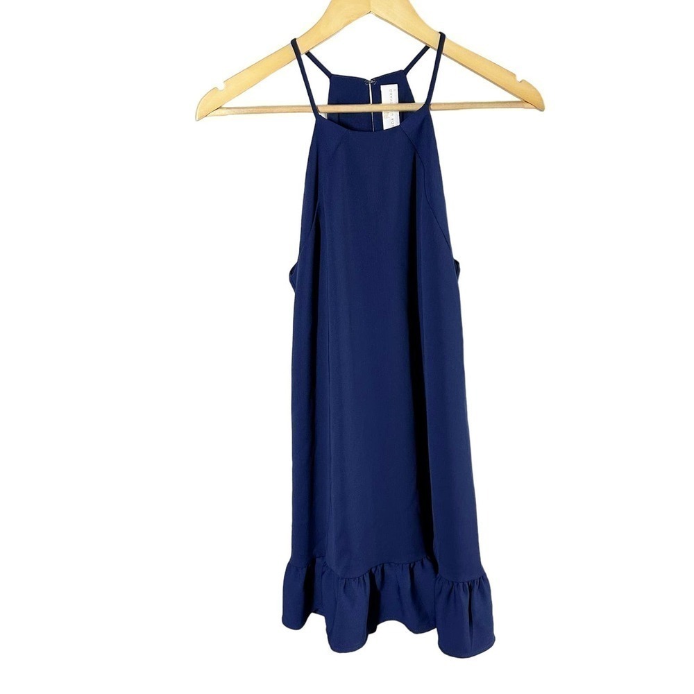 Amanda Uprichard Shalyn Mini Dress Navy Size Small